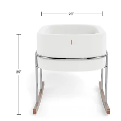 Cradles|Bassinets-Monte Design Rockwell Bassinet (Micro Suede)