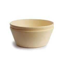 Kids Plates + Bowls-Mushie Round Dinnerware Bowl (2 Pack)