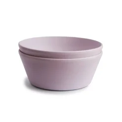 Kids Plates + Bowls-Mushie Round Dinnerware Bowl (2 Pack)