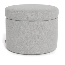 Ottomans-Monte Design Round Storage Ottoman - Fabric