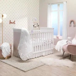 Blankets|Crib Quilts-Lambs & Ivy Ruffle Quilt