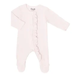 Onesies|Sleepers-Coccoli Ruffle Zipper Footie