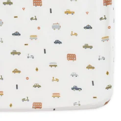 Crib Fitted Sheets-Pehr Rush Hour Crib Sheet