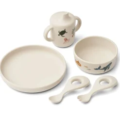 Feeding Sets-Liewood Ryle Printed Tableware