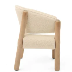 Kids Sofas + Armchairs-Charlie Crane SABA Kids Faux Fur Chair Milk