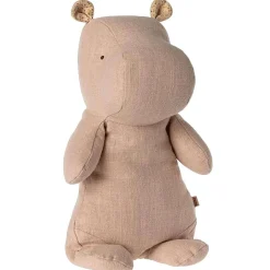 Plush Animals-Maileg Safari Friends - Hippo (Medium) - Light Rose