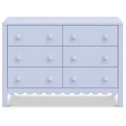 Dressers-DaVinci Sammy Scallop 6 Drawer Dresser