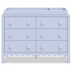 Dressers-DaVinci Sammy Scallop 6 Drawer Dresser