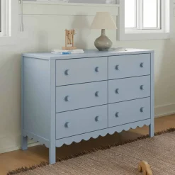 Dressers-DaVinci Sammy Scallop 6 Drawer Dresser