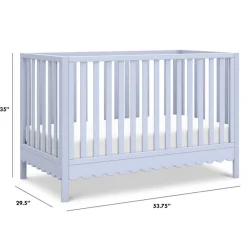 Convertible Cribs-DaVinci Sammy Scallop 4-in-1 Crib