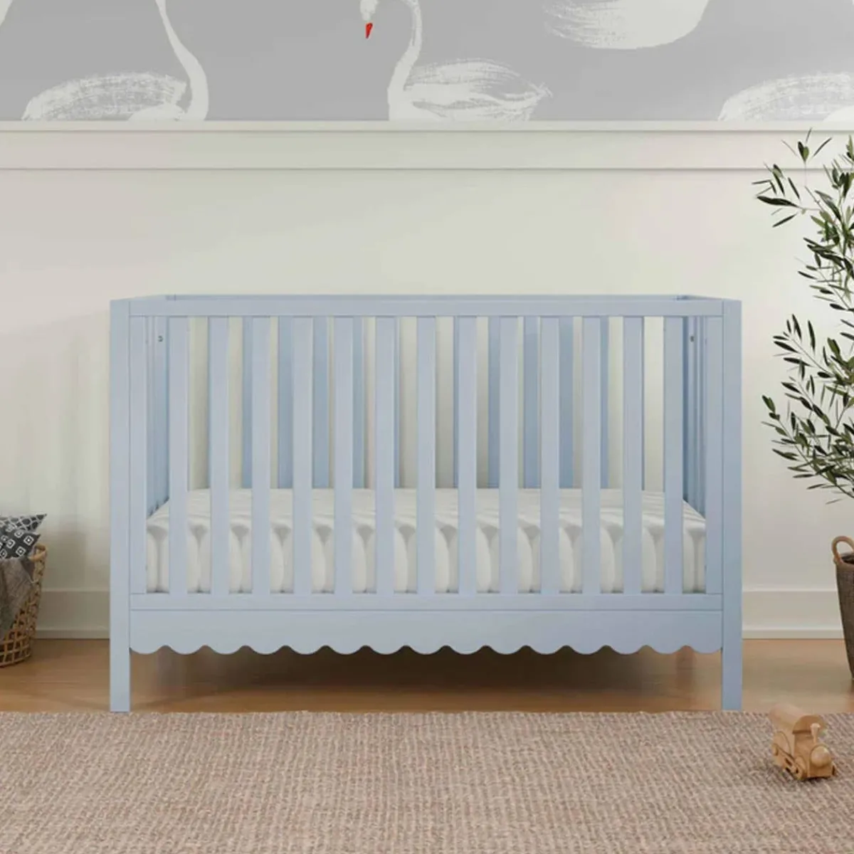 Convertible Cribs-DaVinci Sammy Scallop 4-in-1 Crib