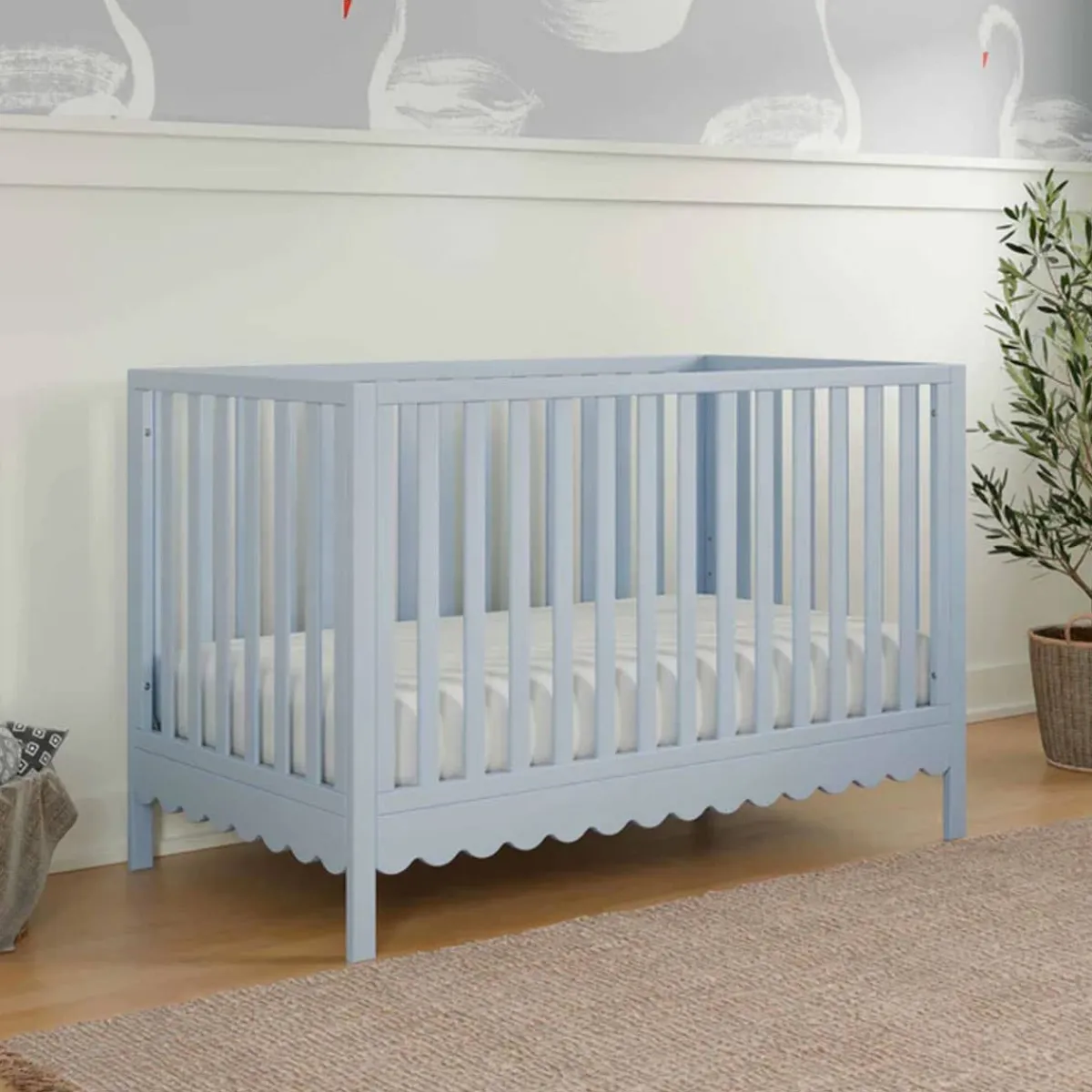 Convertible Cribs-DaVinci Sammy Scallop 4-in-1 Crib