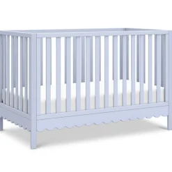 Wck Exclusive Furniture|Convertible Cribs-DaVinci Sammy Scallop 4-in-1 Crib - Powder Blue