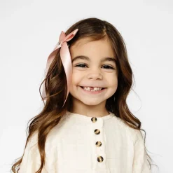 Hair Accessories-Lou Lou and Company Satin Bow Sash Clip SM