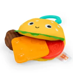 Plush Rattles + Teethers|Teethers-Bright Starts Say Cheeseburger Teether Toy