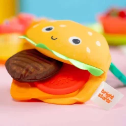 Plush Rattles + Teethers|Teethers-Bright Starts Say Cheeseburger Teether Toy