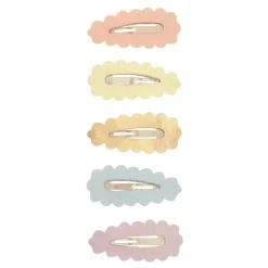 Hair Accessories-Mimi & Lula Scalloped Sparkle Mini Clic Clacs