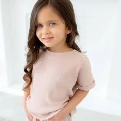 Tops + Tees-Blueberri Seamless Sleeve Top