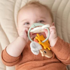 Grasping Toys|Wooden Rattles + Teethers-Done By Deer Sensory Activity Ring