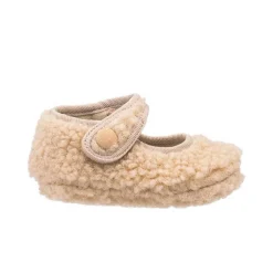 Infant Socks + Booties-Elephantito Shearling Baby Mary Jane