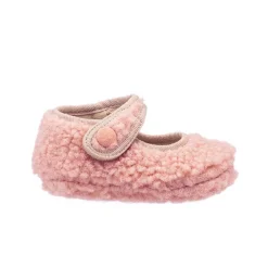 Infant Socks + Booties-Elephantito Shearling Baby Mary Jane