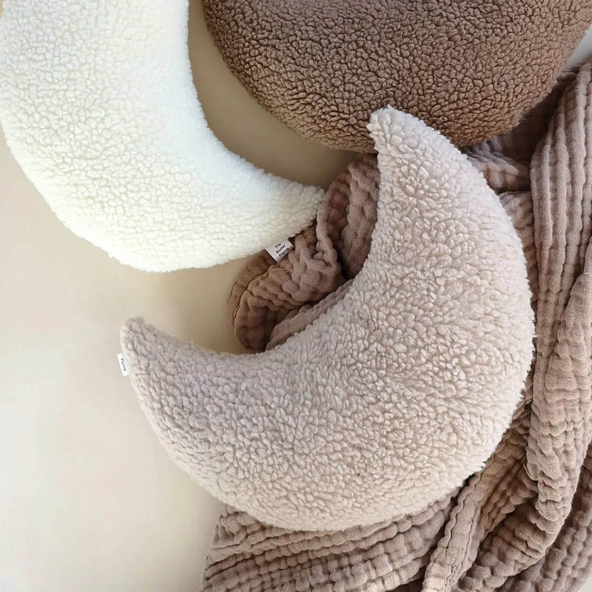 Pillows-The Butter Flying Sherpa Moon Pillow