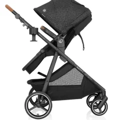 Travel Systems-Evenflo Shyft Intuiti Travel System featuring Revolve180 LiteMax NXT with SensorySoothe Black Shale
