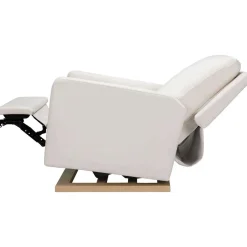 Motorized Gliders|Gliders-Babyletto Sigi Power Glider Recliner with Light Wood Base (Eco-Performance)
