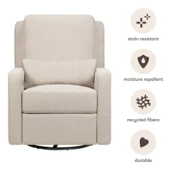Motorized Gliders|Gliders-Babyletto Sigi Power Glider Recliner with Metal Base (Eco-Performance)