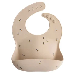 Bibs + Burps-Mushie Silicone Baby Bib