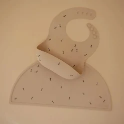 Bibs + Burps-Mushie Silicone Baby Bib
