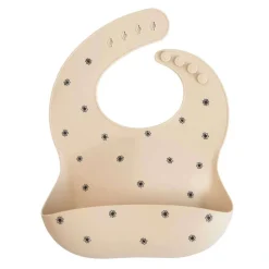 Bibs + Burps-Mushie Silicone Baby Bib