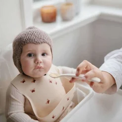 Bibs + Burps-Mushie Silicone Baby Bib