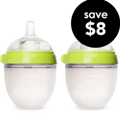 Baby Bottle Sets|Baby Bottles-Comotomo Silicone Baby Bottle 2 Pack (150 mL)