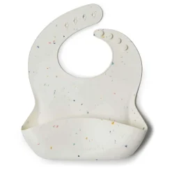 Bibs + Burps-LouLou Lollipop Silicone Bib (Confetti)