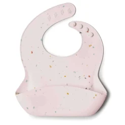 Bibs + Burps-LouLou Lollipop Silicone Bib (Confetti)