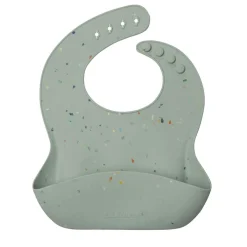 Bibs + Burps-LouLou Lollipop Silicone Bib (Confetti)