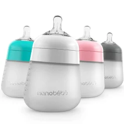 Baby Bottle Sets|Baby Bottles-Nanobebe Silicone Bottle (5 oz, 3 Pack)