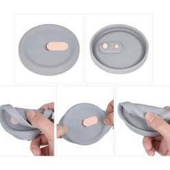 Breastmilk Storage Systems|Breast Pumps + Accessories-Haakaa USA Silicone Breast Pump with Lid (100 mL)