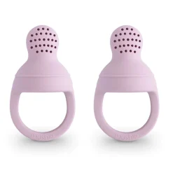 Baby Food Feeders|Baby Food Prep + Storage-Mushie Silicone Fresh Food Feeder (2 Pack)