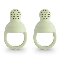 Baby Food Feeders|Baby Food Prep + Storage-Mushie Silicone Fresh Food Feeder (2 Pack)