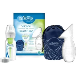 Breastmilk Storage Systems|Breast Pumps + Accessories-Dr. Brown's Silicone One-Piece Breast Pump