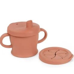 Sippy Cups + Straw Cups-Haakaa USA Silicone Sip N Snack Cup
