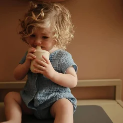 Kids Drinkware|Sippy Cups + Straw Cups-Mushie Silicone Sippy Cup