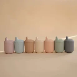 Kids Drinkware|Sippy Cups + Straw Cups-Mushie Silicone Sippy Cup