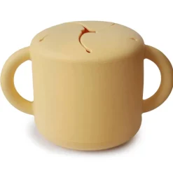 Baby Food Feeders-Mushie Silicone Snack Cup