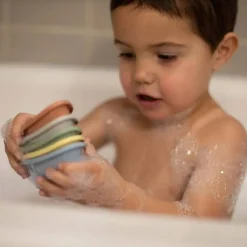 Stack + Nest Toys|Bath Toys-Nouka Silicone Stacking Boats
