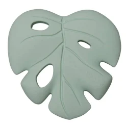 Teethers|Pacifiers + Clips-LouLou Lollipop Silicone Teether Monstera Seafoam