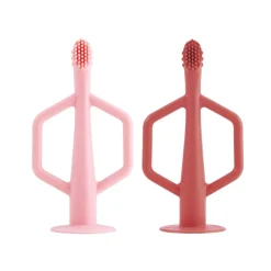 Oral Care-Tiny Twinkle Silicone Training Toothbrush (2 Pack)