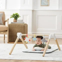 Activity Gyms-Skip Hop Silver Lining Cloud Wooden Activity Gym